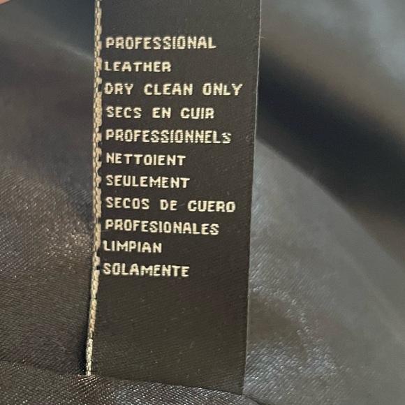 Bebe Black Zip Front Leather Rabbit Fur Coat NWT Medium - Picture 11 of 14